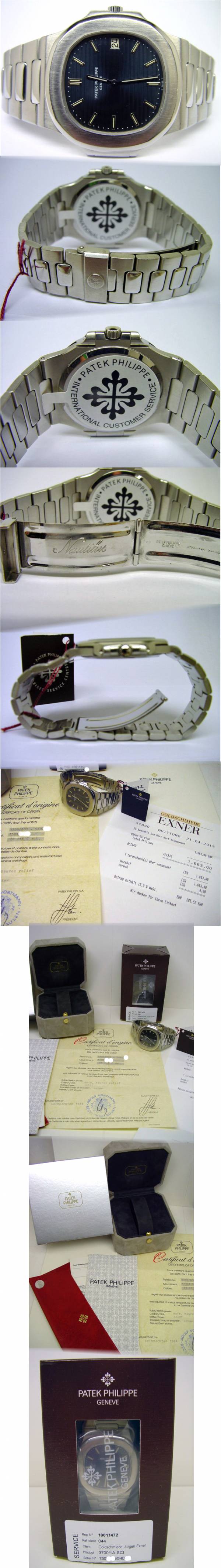 Patek Philippe NAUTILUS JUMBO 3700 in Edelstahl Full Set